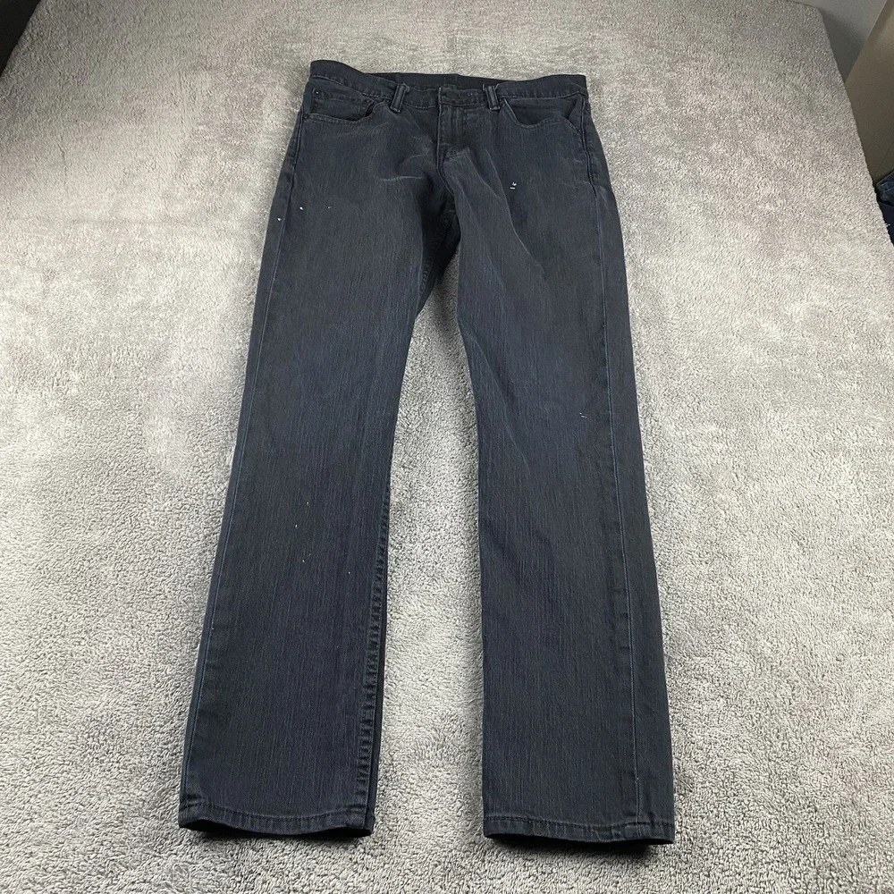 Levis‎ 511 Slim Straight Jeans Mens 30x30 Black Low Rise